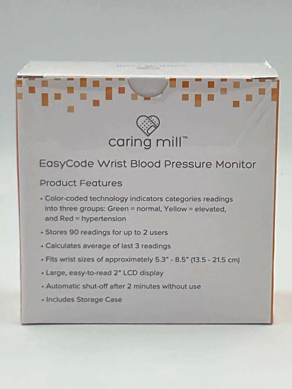 NWT Caring Mill EasyCode Wrist Blood Pressure Monitor